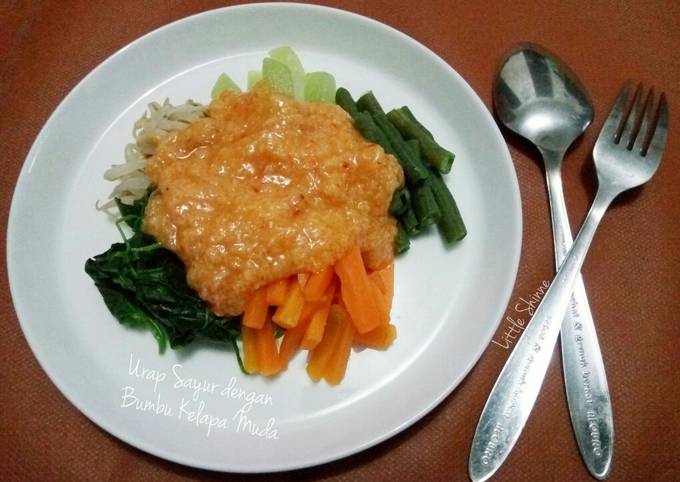 Cara Buat Urap Sayur dengan Bumbu Kelapa Muda Murah