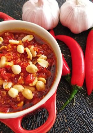 Hình của món Tương Ớt Đậu phộng.