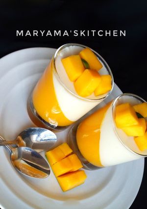 A picture of Mango pannacotta🥂.