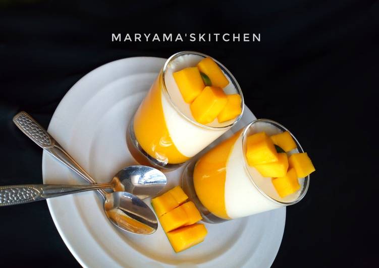 Simple Way to Make Speedy Mango pannacotta🥂