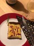 Schwäbischer Zwiebelkuchen mit Speck