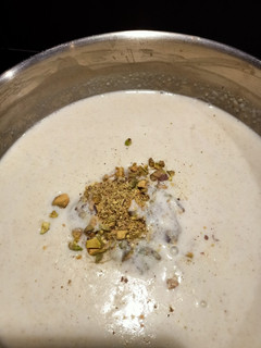 A picture of Dessert: Kheer (rice pudding).