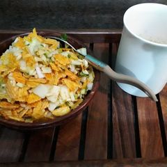 A picture of French bhel.