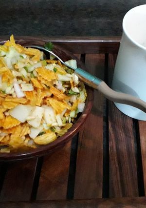A picture of French bhel.