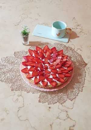 صورة لوصفة تارت بالفراولة 🍓 بكريمة الديبلومات 🎂