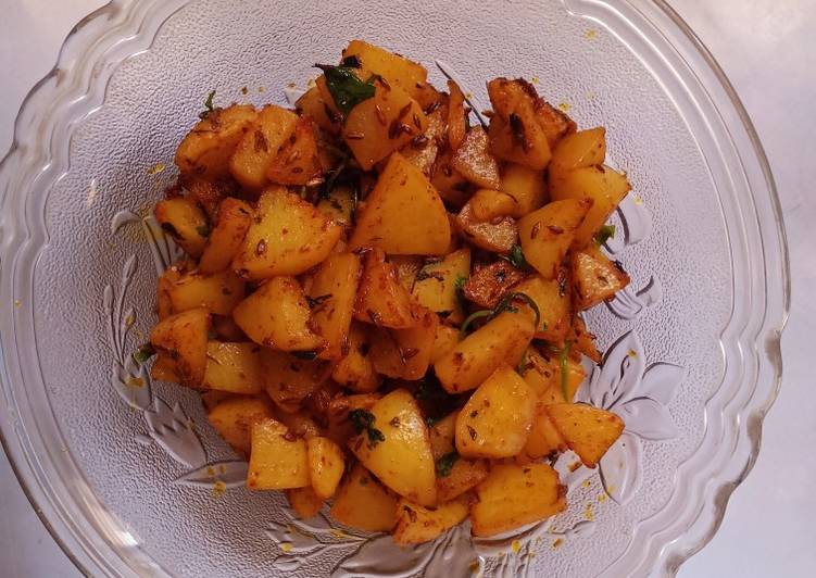 THIS IS IT!  How to Make Chatpata jeera aloo