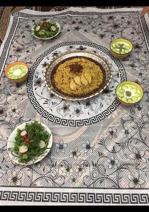 عکسی از دستور سفره افطار