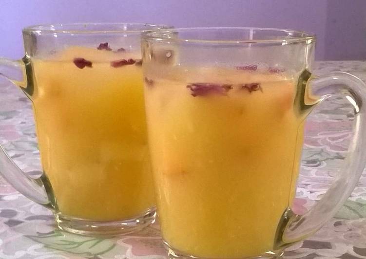 Steps to Cook Tastefully Peach coconut punch