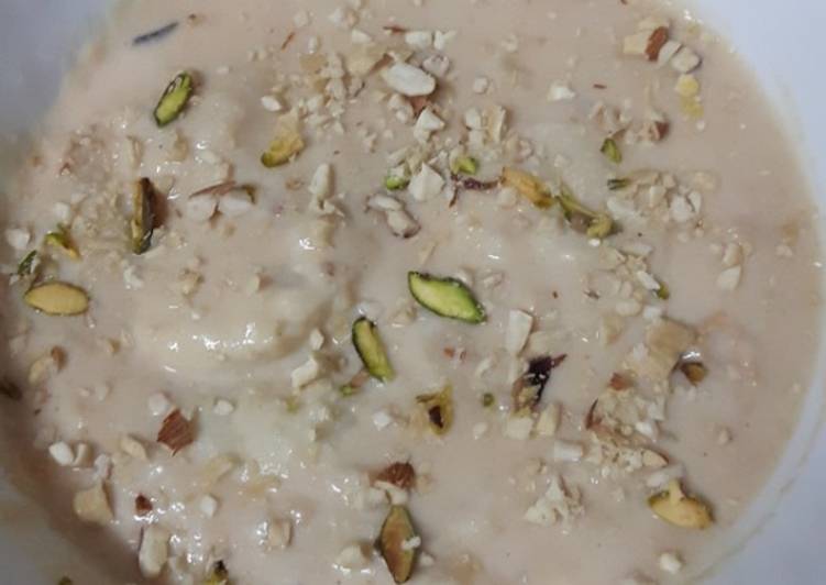 Recipe of Special Rasmali with rasgulla
