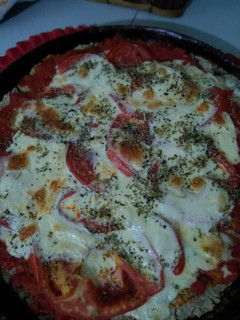 Una foto de Pizza de avena, rica y sana 😊