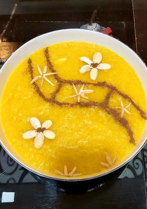عکسی از دستور شله زرد با نکات اصلی 😋