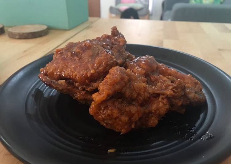 Ayam Tepung Karamel ala Korea