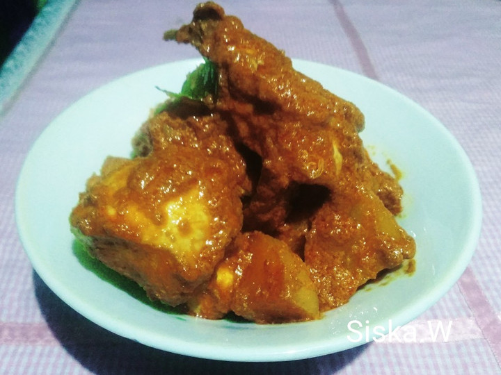 Resep Rendang Ayam Kentang (bumbu beli) Anti Gagal