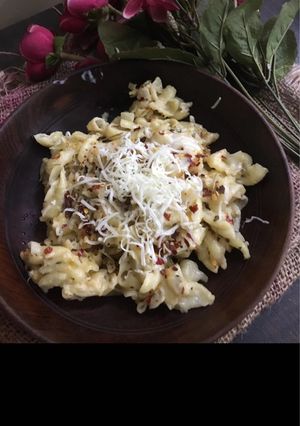A picture of One pot Cheesy macaroni.
