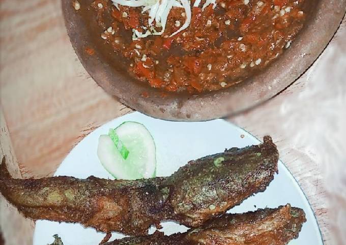 Pecak/Pecel Lele Sambal Taoge