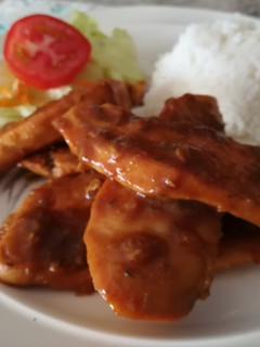 Una foto de Pollo Agridulce "Tú y Yo"