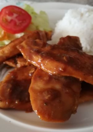 Una foto de Pollo Agridulce "Tú y Yo"