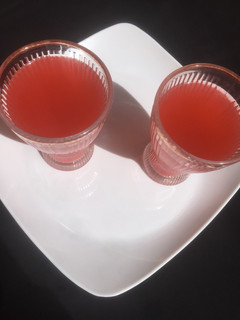 A picture of Water melon smoothy.