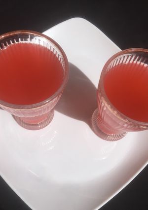 A picture of Water melon smoothy.