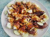 Pulpo a la gallega con patatas en conserva