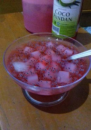 Foto resep Es sirup cocopandan