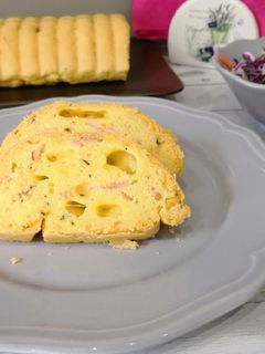 Glutén- és tejmentes, sajtos-sonkás "sütemény" recept fotója