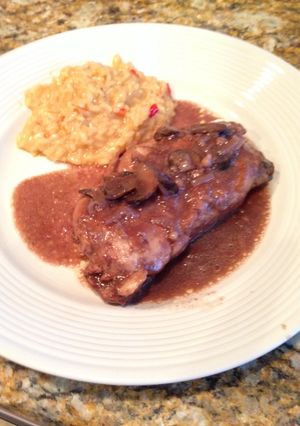 A picture of Chicken Saltimbucca.