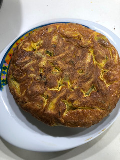 Una foto de Tortilla española con ayuda de airfryer