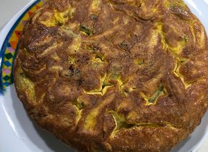 Una foto de Tortilla española con ayuda de airfryer