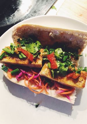 A picture of Tofu Banh Mi Sandwich.