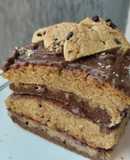Torta de galleta de chispas de chocolate..