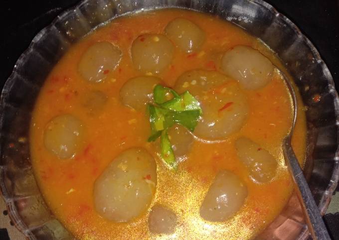 cilok kuah pedas(mercon) - resepenakbgt.com