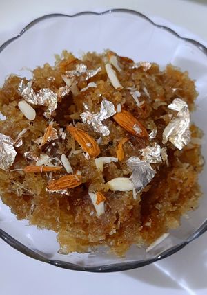 A picture of Lauki halwa.