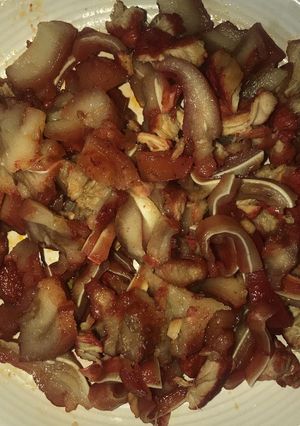 Hình của món Phá lấu khìa nước dừa.