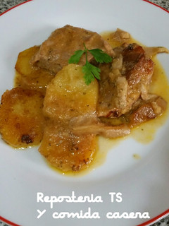 Una foto de Secreto ibérico con seta al horno