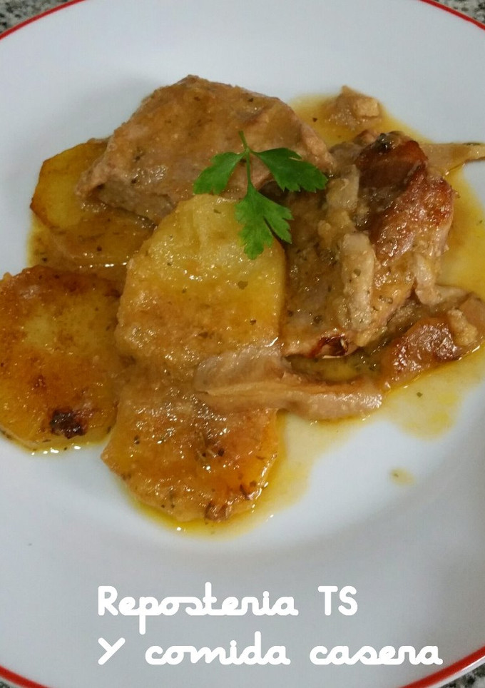 Una foto de Secreto ibérico con seta al horno