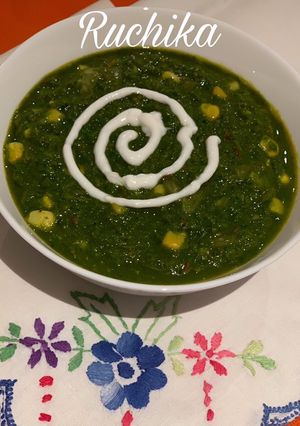 A picture of Palak Corn.