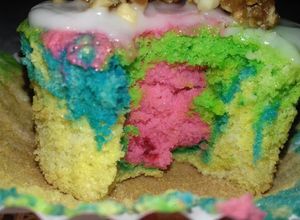 Una foto de Cupcakes Arcoiris (Sin Manteca)