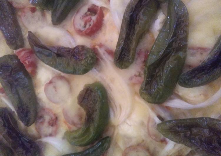 Pizza vegana casera
