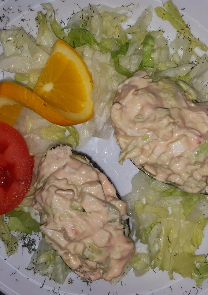 Una foto de Aguacates rellenos