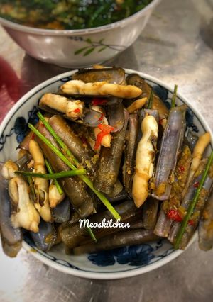 Hình của món Ốc Móng Tay Xào Sả Ớt.