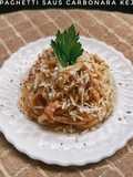 Spaghetti Saus Carbonara Keju Simpel