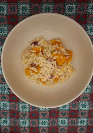 Foto di Risotto zucca e speck