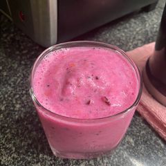 A picture of Pink Panther Dragon fruit smoothie.