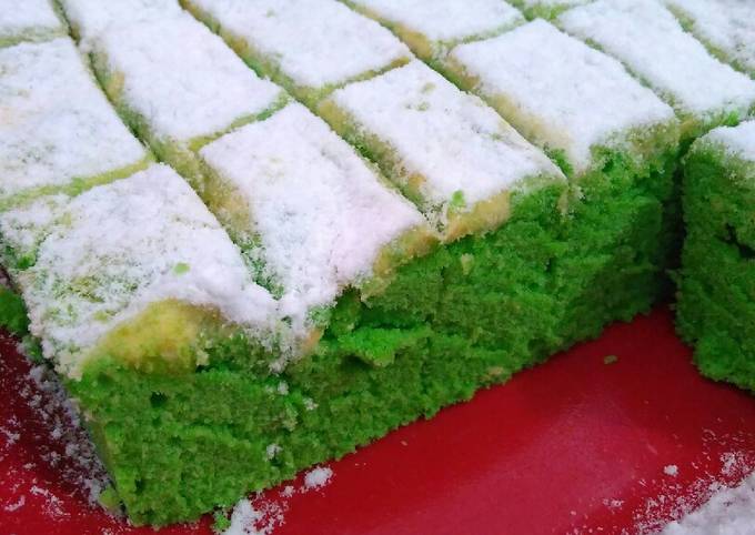Standar Resep memasak Bolu pandan kukus sederhana yang spesial