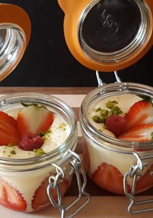 Une photo de Tiramisu fraise