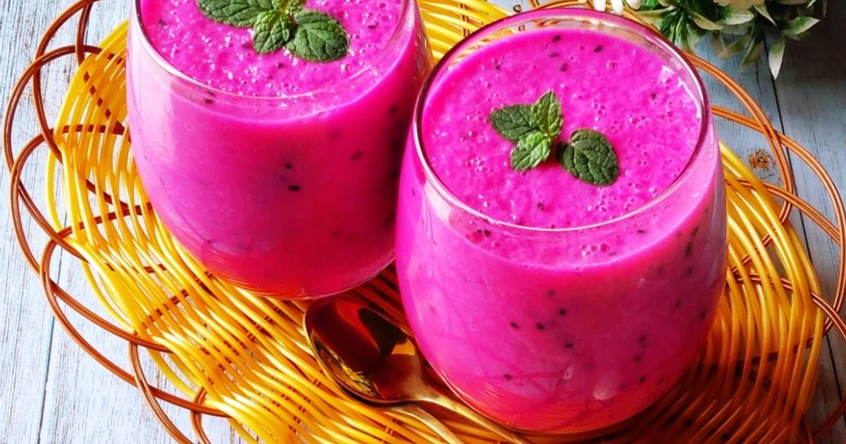 Resep Smoothies Buah Naga Pear Oleh Itha Subekti Cookpad