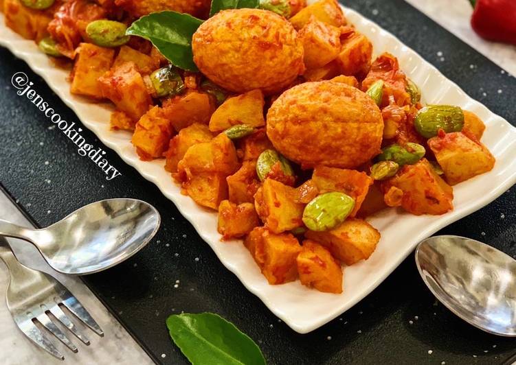 Recipe of Super Quick Homemade Egg Potato Balado