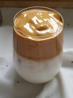 A picture of Dalgona coffee.