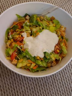 A picture of Grilled chicken salad.